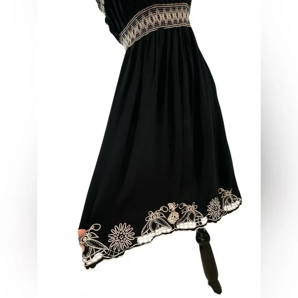 American Rag Elegant Black Embroidered Dress - Picture 3 of 6